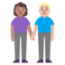 Woman And Man Holding Hands: Medium Skin Tone, Medium-light Skin Tone Emoji Copy Paste ― 👩🏽‍🤝‍👨🏼 - microsoft