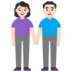Woman And Man Holding Hands: Light Skin Tone Emoji Copy Paste ― 👫🏻 - microsoft