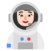 Woman Astronaut: Light Skin Tone Emoji Copy Paste ― 👩🏻‍🚀 - microsoft