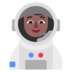 Woman Astronaut: Medium-dark Skin Tone Emoji Copy Paste ― 👩🏾‍🚀 - microsoft