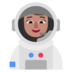 Woman Astronaut: Medium Skin Tone Emoji Copy Paste ― 👩🏽‍🚀 - microsoft