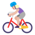 Woman Biking: Medium-light Skin Tone Emoji Copy Paste ― 🚴🏼‍♀ - microsoft