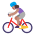 Woman Biking: Medium Skin Tone Emoji Copy Paste ― 🚴🏽‍♀ - microsoft
