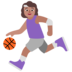 Woman Bouncing Ball: Medium Skin Tone Emoji Copy Paste ― ⛹🏽‍♀ - microsoft