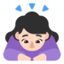 Woman Bowing: Light Skin Tone Emoji Copy Paste ― 🙇🏻‍♀ - microsoft