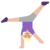 Woman Cartwheeling: Medium-light Skin Tone Emoji Copy Paste ― 🤸🏼‍♀ - microsoft