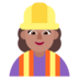 Woman Construction Worker: Medium Skin Tone Emoji Copy Paste ― 👷🏽‍♀ - microsoft