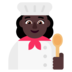 Woman Cook: Dark Skin Tone Emoji Copy Paste ― 👩🏿‍🍳 - microsoft