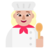 Woman Cook: Medium-light Skin Tone Emoji Copy Paste ― 👩🏼‍🍳 - microsoft