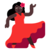 Woman Dancing: Dark Skin Tone Emoji Copy Paste ― 💃🏿 - microsoft