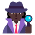 Woman Detective: Dark Skin Tone Emoji Copy Paste ― 🕵🏿‍♀ - microsoft