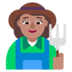 Woman Farmer: Medium Skin Tone Emoji Copy Paste ― 👩🏽‍🌾 - microsoft