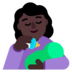 Woman Feeding Baby: Dark Skin Tone Emoji Copy Paste ― 👩🏿‍🍼 - microsoft