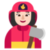 Woman Firefighter: Light Skin Tone Emoji Copy Paste ― 👩🏻‍🚒 - microsoft