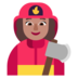 Woman Firefighter: Medium Skin Tone Emoji Copy Paste ― 👩🏽‍🚒 - microsoft