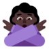 Woman Gesturing NO: Dark Skin Tone Emoji Copy Paste ― 🙅🏿‍♀ - microsoft
