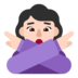 Woman Gesturing NO: Light Skin Tone Emoji Copy Paste ― 🙅🏻‍♀ - microsoft