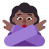Woman Gesturing NO: Medium-dark Skin Tone Emoji Copy Paste ― 🙅🏾‍♀ - microsoft