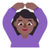 Woman Gesturing OK: Medium-dark Skin Tone Emoji Copy Paste ― 🙆🏾‍♀ - microsoft