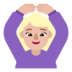 Woman Gesturing OK: Medium-light Skin Tone Emoji Copy Paste ― 🙆🏼‍♀ - microsoft