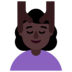 Woman Getting Massage: Dark Skin Tone Emoji Copy Paste ― 💆🏿‍♀ - microsoft
