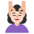 Woman Getting Massage: Light Skin Tone Emoji Copy Paste ― 💆🏻‍♀ - microsoft
