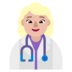 Woman Health Worker: Medium-light Skin Tone Emoji Copy Paste ― 👩🏼‍⚕ - microsoft