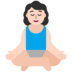 Woman In Lotus Position: Light Skin Tone Emoji Copy Paste ― 🧘🏻‍♀ - microsoft