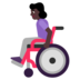 Woman In Manual Wheelchair: Dark Skin Tone Emoji Copy Paste ― 👩🏿‍🦽 - microsoft