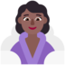 Woman In Steamy Room: Medium-dark Skin Tone Emoji Copy Paste ― 🧖🏾‍♀ - microsoft