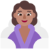 Woman In Steamy Room: Medium Skin Tone Emoji Copy Paste ― 🧖🏽‍♀ - microsoft