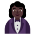 Woman In Tuxedo: Dark Skin Tone Emoji Copy Paste ― 🤵🏿‍♀ - microsoft