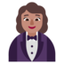 Woman In Tuxedo: Medium Skin Tone Emoji Copy Paste ― 🤵🏽‍♀ - microsoft