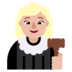 Woman Judge: Medium-light Skin Tone Emoji Copy Paste ― 👩🏼‍⚖ - microsoft