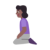 Woman Kneeling: Medium-dark Skin Tone Emoji Copy Paste ― 🧎🏾‍♀ - microsoft