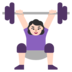 Woman Lifting Weights: Light Skin Tone Emoji Copy Paste ― 🏋🏻‍♀ - microsoft