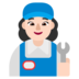 Woman Mechanic: Light Skin Tone Emoji Copy Paste ― 👩🏻‍🔧 - microsoft