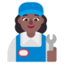 Woman Mechanic: Medium-dark Skin Tone Emoji Copy Paste ― 👩🏾‍🔧 - microsoft