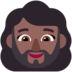 Woman: Medium-dark Skin Tone, Beard Emoji Copy Paste ― 🧔🏾‍♀ - microsoft