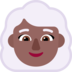 Woman: Medium-dark Skin Tone, White Hair Emoji Copy Paste ― 👩🏾‍🦳 - microsoft