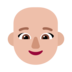 Woman: Medium-light Skin Tone, Bald Emoji Copy Paste ― 👩🏼‍🦲 - microsoft