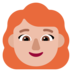 Woman: Medium-light Skin Tone, Red Hair Emoji Copy Paste ― 👩🏼‍🦰 - microsoft