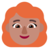 Woman: Medium Skin Tone, Red Hair Emoji Copy Paste ― 👩🏽‍🦰 - microsoft