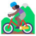 Woman Mountain Biking: Medium-dark Skin Tone Emoji Copy Paste ― 🚵🏾‍♀ - microsoft