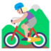 Woman Mountain Biking: Medium-light Skin Tone Emoji Copy Paste ― 🚵🏼‍♀ - microsoft