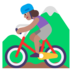 Woman Mountain Biking: Medium Skin Tone Emoji Copy Paste ― 🚵🏽‍♀ - microsoft