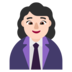 Woman Office Worker: Light Skin Tone Emoji Copy Paste ― 👩🏻‍💼 - microsoft