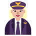 Woman Pilot: Medium-light Skin Tone Emoji Copy Paste ― 👩🏼‍✈ - microsoft