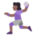 Woman Playing Handball: Medium-dark Skin Tone Emoji Copy Paste ― 🤾🏾‍♀ - microsoft