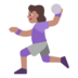 Woman Playing Handball: Medium Skin Tone Emoji Copy Paste ― 🤾🏽‍♀ - microsoft